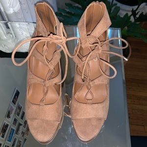 Aldo lace up booties